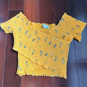 Yellow crop top  - Size XS